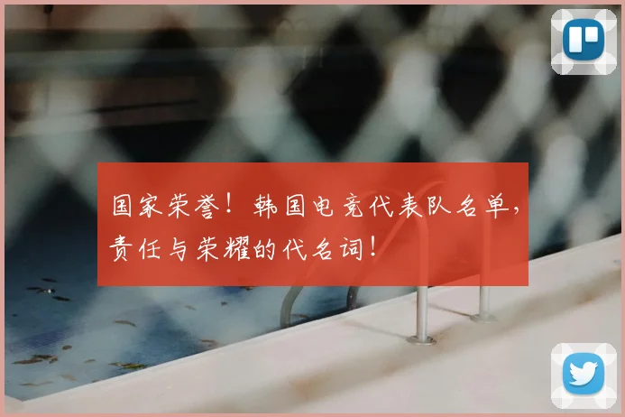 国家荣誉!韩国电竞代表队名单,责任与荣耀的代名词!